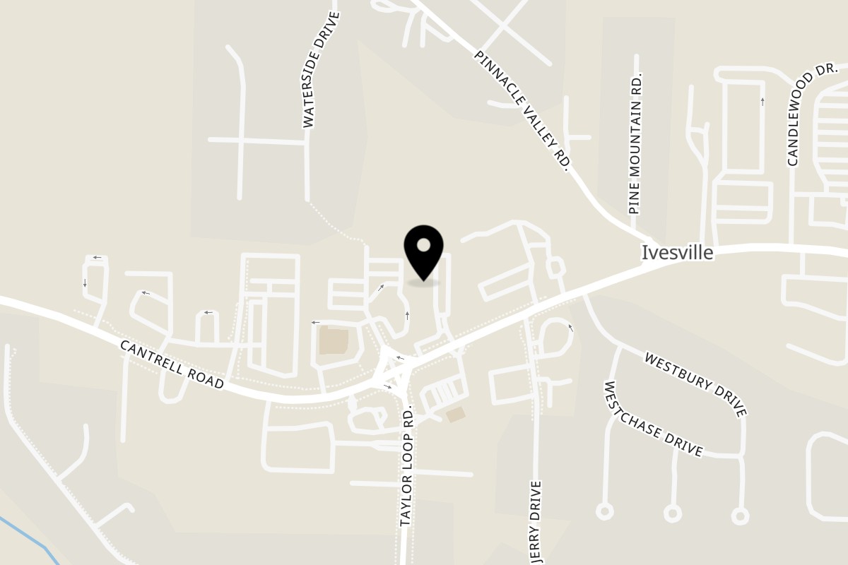 Map showing the location of Tacos Godoy on 14710 Cantrell Rd A1 in Little Rock